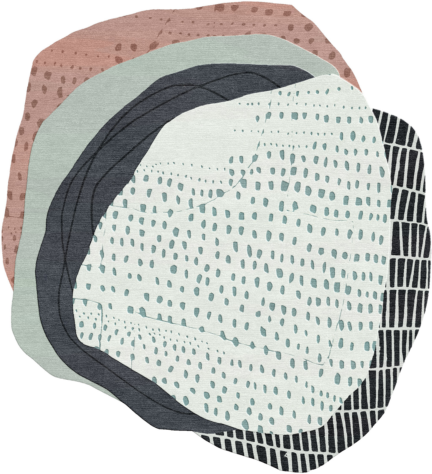 Formations IV Odd Shaped Area Rug Product Image