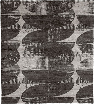 Grunge A Silk Wool Hand Knotted Tibetan Rug Product Image