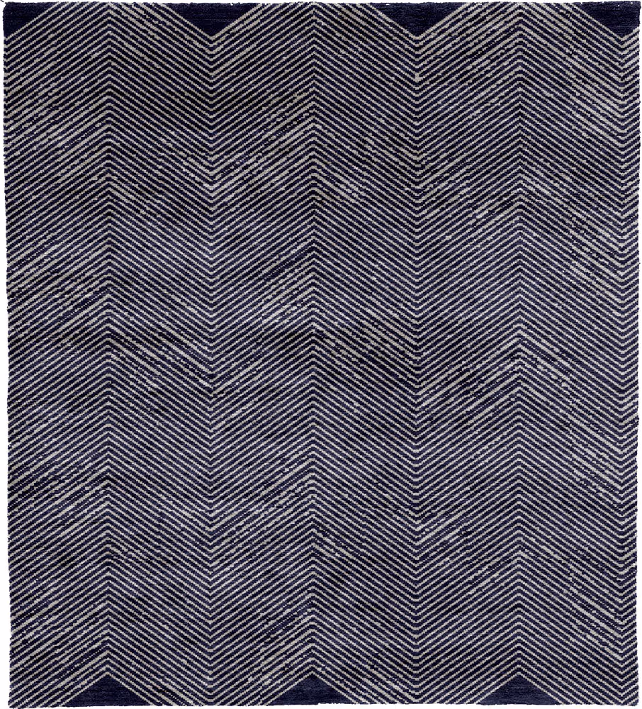 Wants B Silk Wool Hand Knotted Tibetan Rug