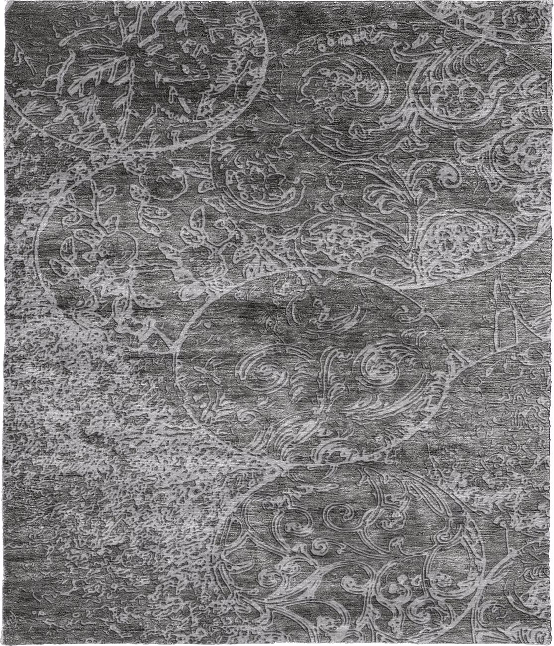 Behruz A Silk Wool Hand Knotted Tibetan Rug