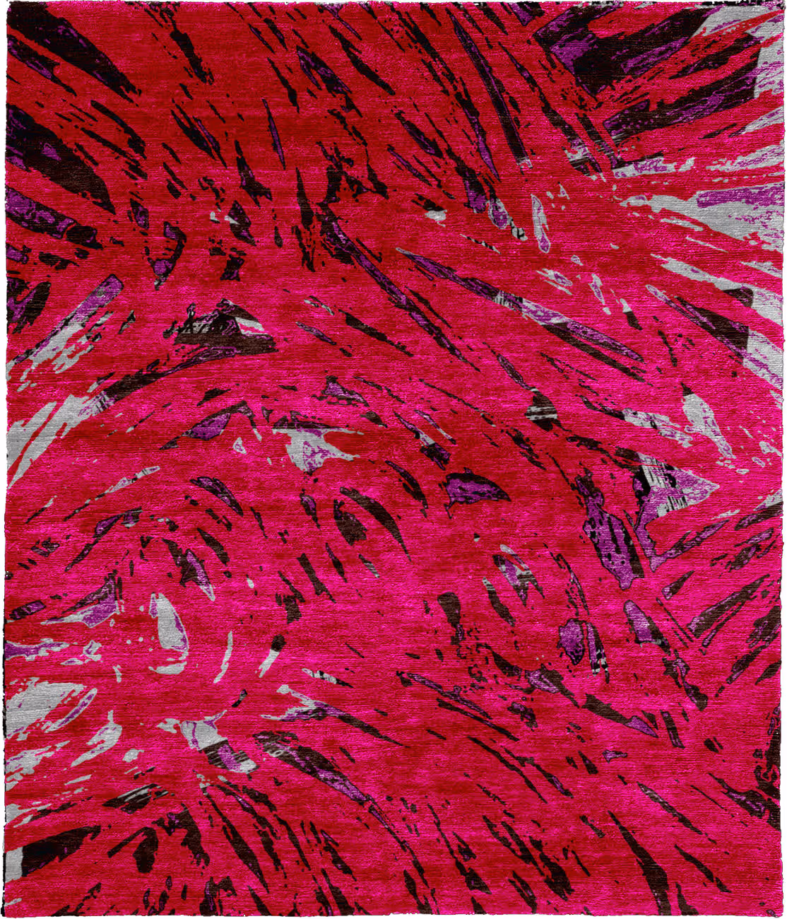 Just Silence Silk Hand Knotted Tibetan Rug