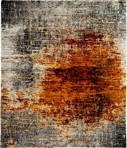 Charred C Wool Hand Knotted Tibetan Rug Product Image