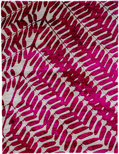Cupuacu Highland Silk Wool Hand Knotted Tibetan Rug Product Image
