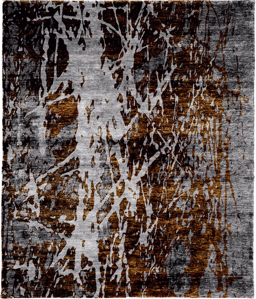 Brahma Highland Silk Wool Hand Knotted Tibetan Rug