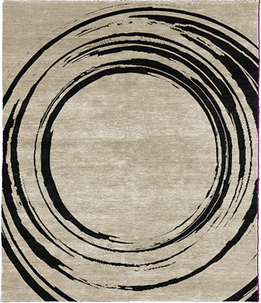 Cacoxenite B Silk Wool Hand Knotted Tibetan Rug Product Image