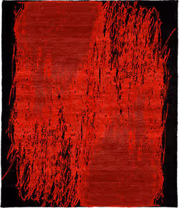 Cedro Rosa Highland Silk Wool Hand Knotted Tibetan Rug Product Image