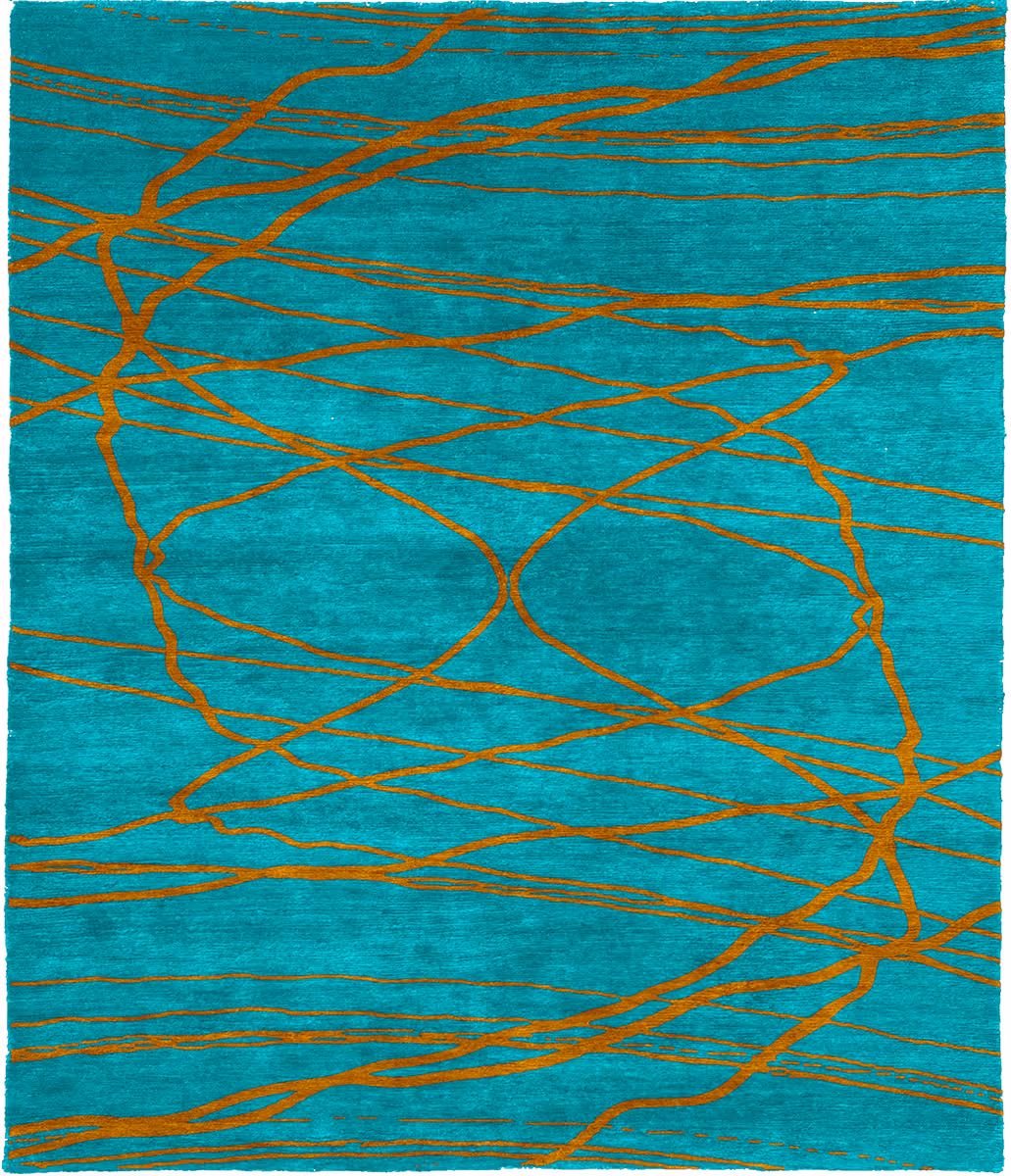 Auburn A Wool Hand Knotted Tibetan Rug