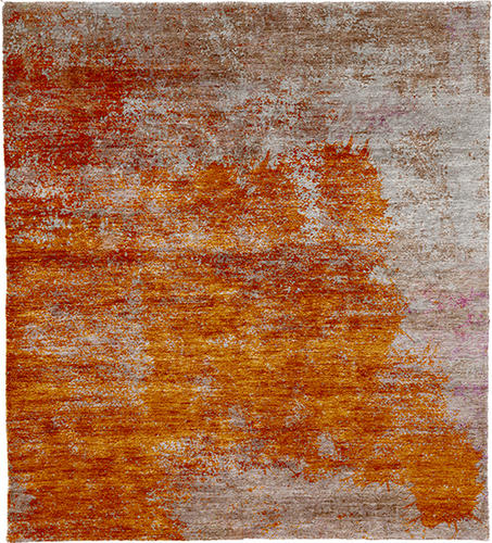 Sandstone A Silk Hand Knotted Tibetan Rug Product Image