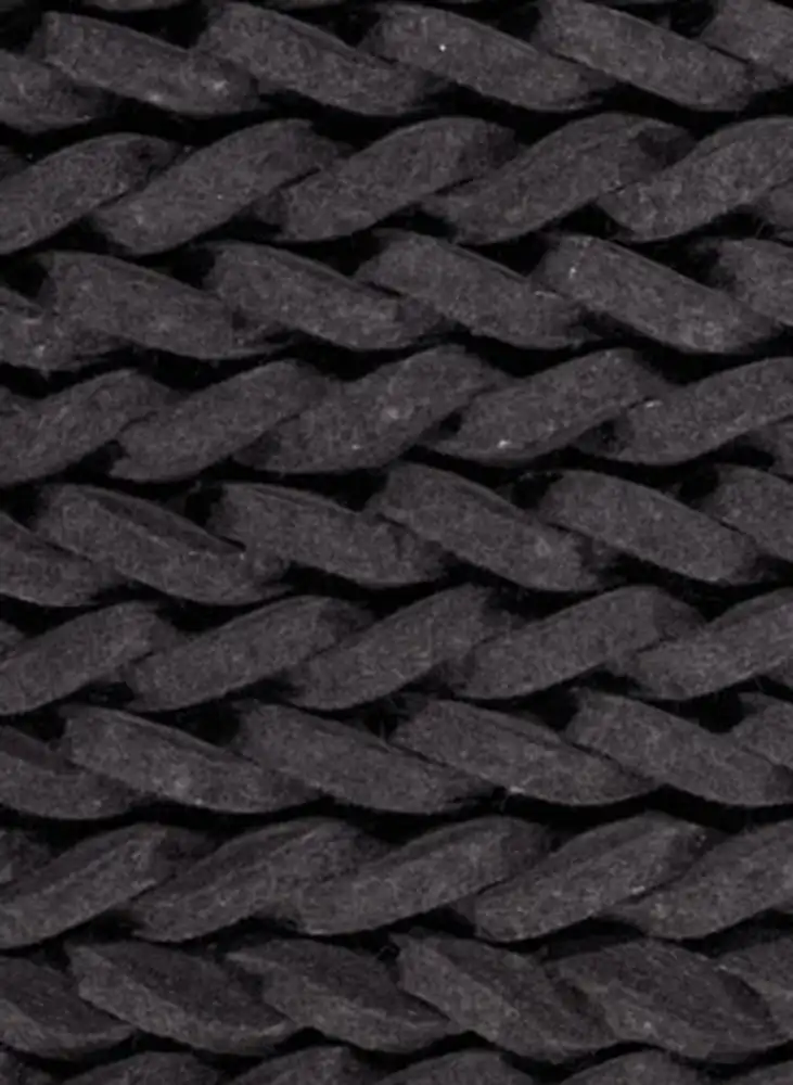 Contract Braided Felt Charcoal Rug from the Felt Rugs collection
