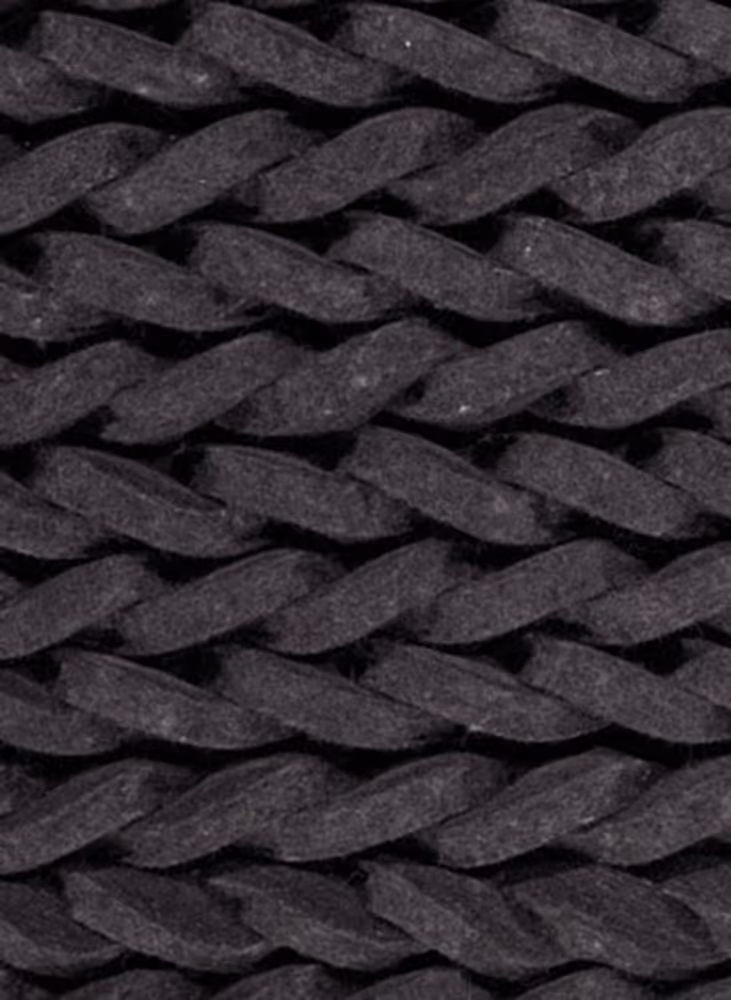 Contract Braided Felt Charcoal Rug