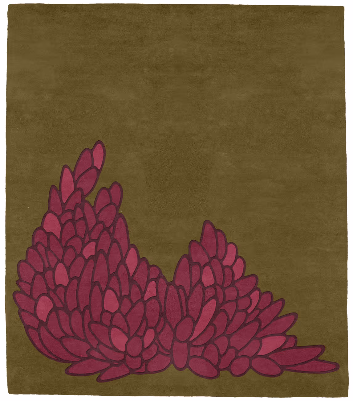 Leaves Hydrangea Rug