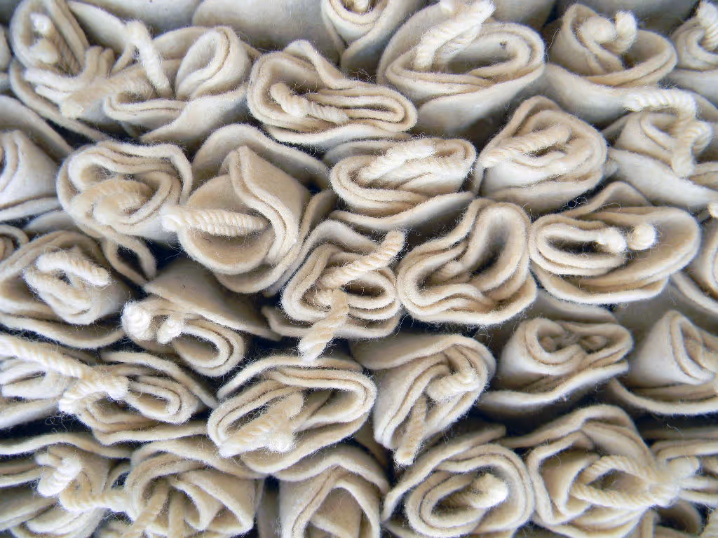 Rosa Bianca Ivory Shag Rug