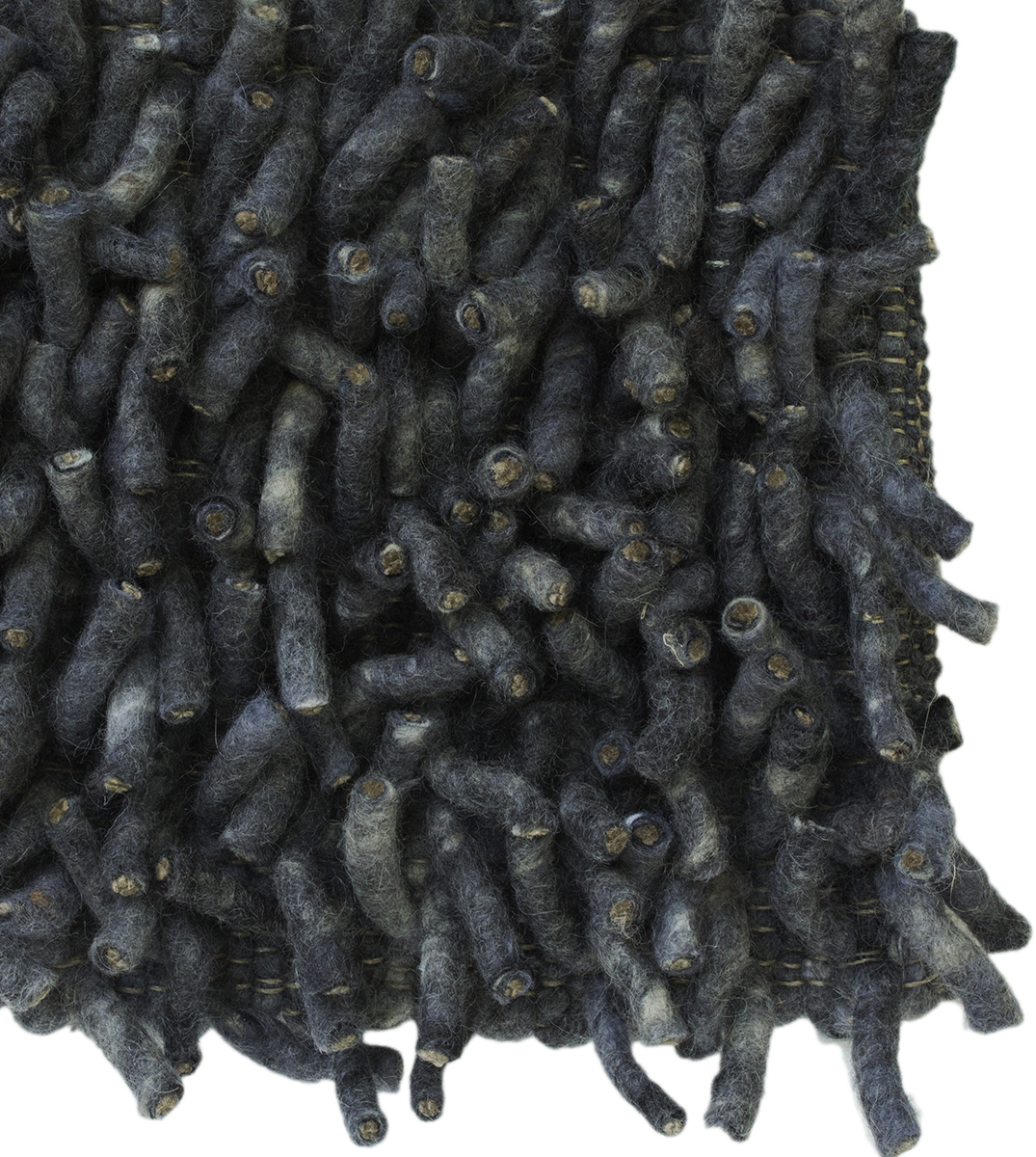 Sedona Solo 34_34 Charcoal Black Shag Rug Product Image