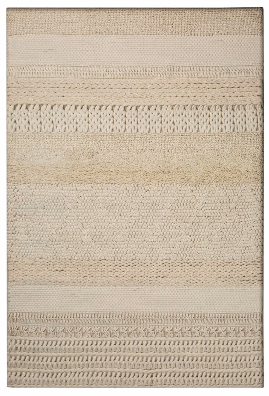 California Fw White Felted Rug