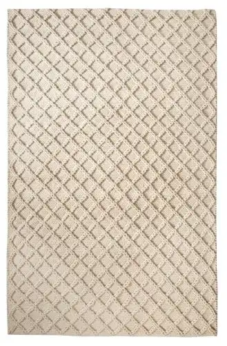 Chris Cross White Felted Rug Product Image