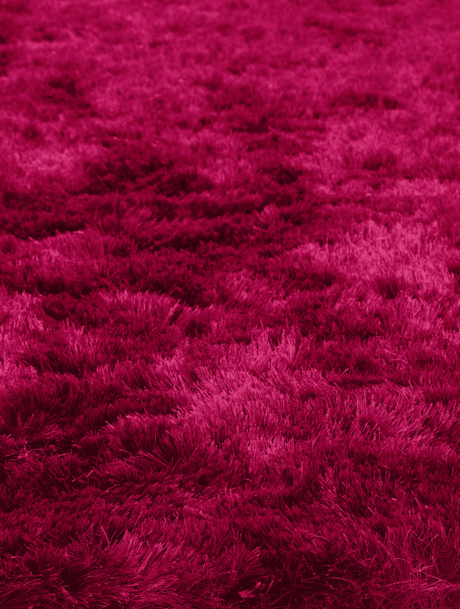 Bacati Mix N Match Large Dots Nylon High Pile Plush Rug 24 X 36 Pink/Fuschia