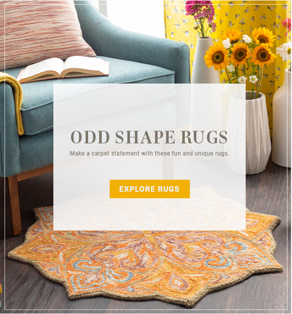Odd shape rugs, make a carpet statement with these fun and unique rugs, explore rugs now