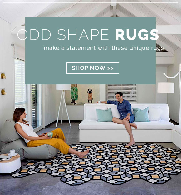 Odd shape rugs, make a carpet statement with these fun and unique rugs, explore rugs now