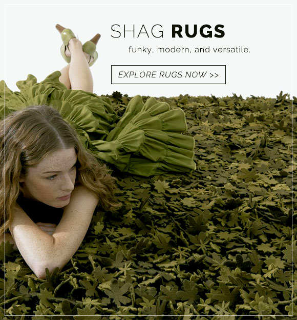Shag rugs are back! Discover our collections of funky, modern, shag rugs.