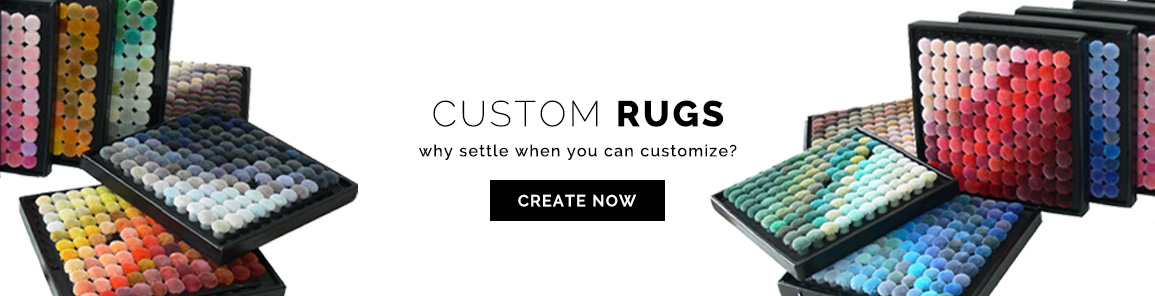 Custom rug program: any size, any shape, any color; why settle when you can customize? Create now