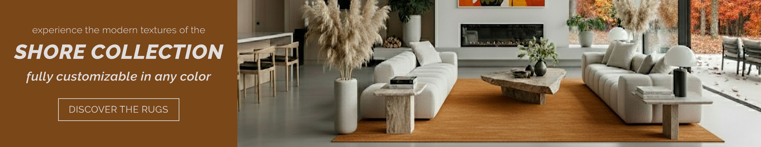 Experience the modern textures of the Shore Rug Collection by designer Christopher Fareed. This collection of handmade rugs is fully customizable and can be woven in any color. Discover these area rugs.