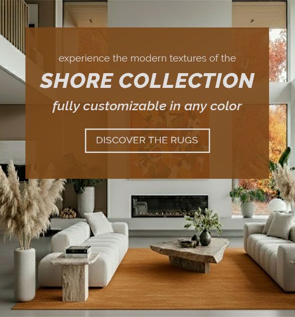 Experience the modern textures of the Shore Rug Collection by designer Christopher Fareed. This collection of handmade rugs is fully customizable and can be woven in any color. Discover these area rugs.