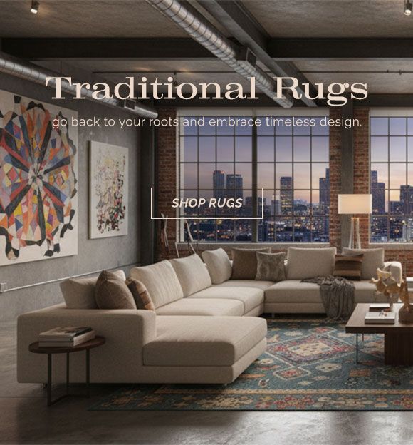 Get back to your roots and embrace the timeless design of traditional rugs. Explore our collections of handmade rugs now.