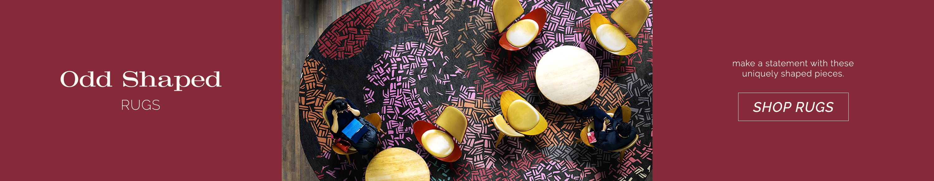Odd shape rugs, make a carpet statement with these fun and unique rugs, explore rugs now