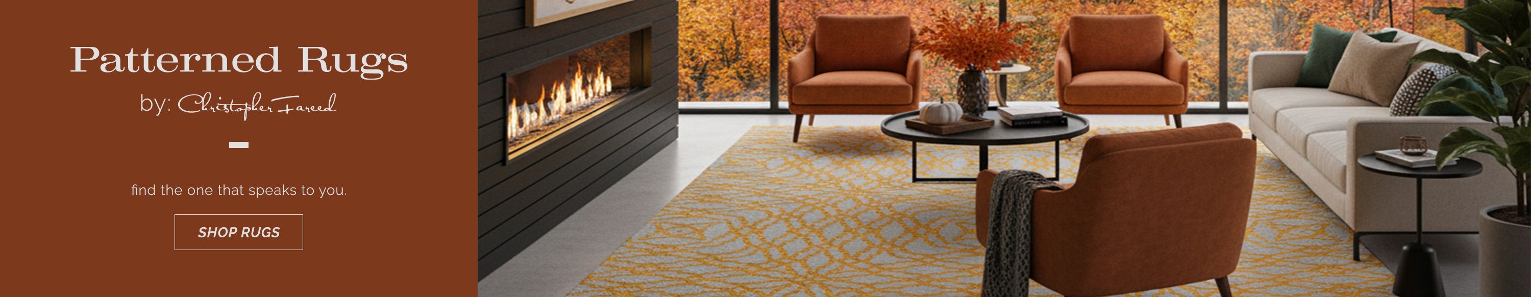 Patterned rugs are perfect for any room. Explore our patterned collections now!